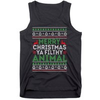 Merry Xmas ya-filthy animal funny christmas pajama Tank Top