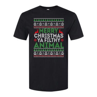 Merry Xmas ya-filthy animal funny christmas pajama Softstyle CVC T-Shirt