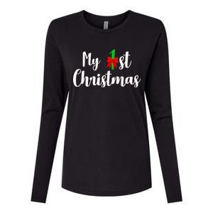 My 1st Christmas Womens Cotton Relaxed Long Sleeve T-Shirt