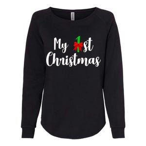 My 1st Christmas Womens California Wash Sweatshirt