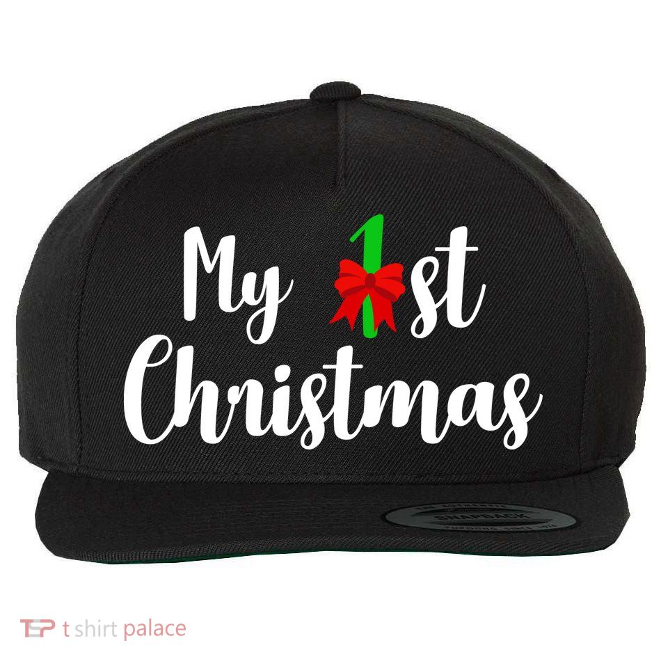 My 1st Christmas Wool Snapback Cap