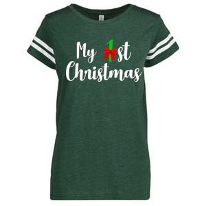 My 1st Christmas Enza Ladies Jersey Football T-Shirt