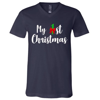 My 1st Christmas V-Neck T-Shirt