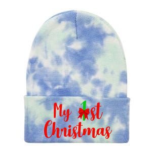 My 1st Christmas Tie Dye 12in Knit Beanie