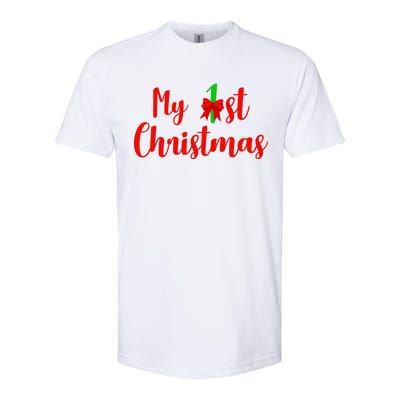 My 1st Christmas Softstyle CVC T-Shirt