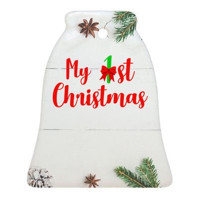 My 1st Christmas Ceramic Bell Ornament