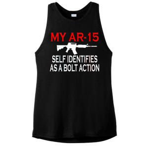 My AR-15 Self Identifies As A Bolt Action Ladies PosiCharge Tri-Blend Wicking Tank