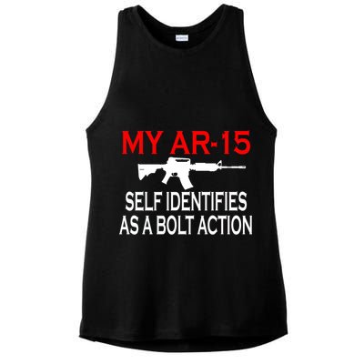 My AR-15 Self Identifies As A Bolt Action Ladies PosiCharge Tri-Blend Wicking Tank
