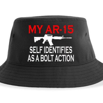 My AR-15 Self Identifies As A Bolt Action Sustainable Bucket Hat