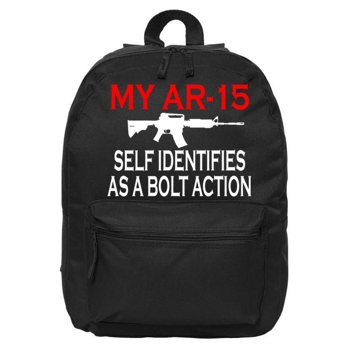 My AR-15 Self Identifies As A Bolt Action 16 in Basic Backpack