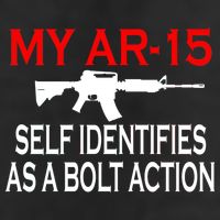 My AR-15 Self Identifies As A Bolt Action 12oz Stainless Steel Coffee Mug