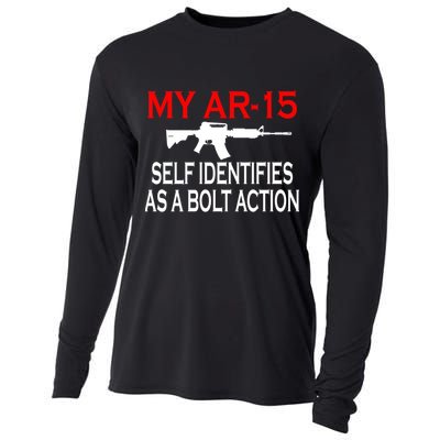 My AR-15 Self Identifies As A Bolt Action Cooling Performance Long Sleeve Crew