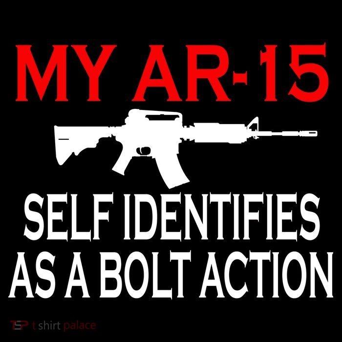 My AR-15 Self Identifies As A Bolt Action Cooling Performance Long Sleeve Crew