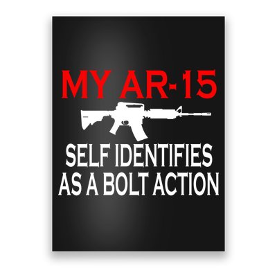 My AR-15 Self Identifies As A Bolt Action Poster