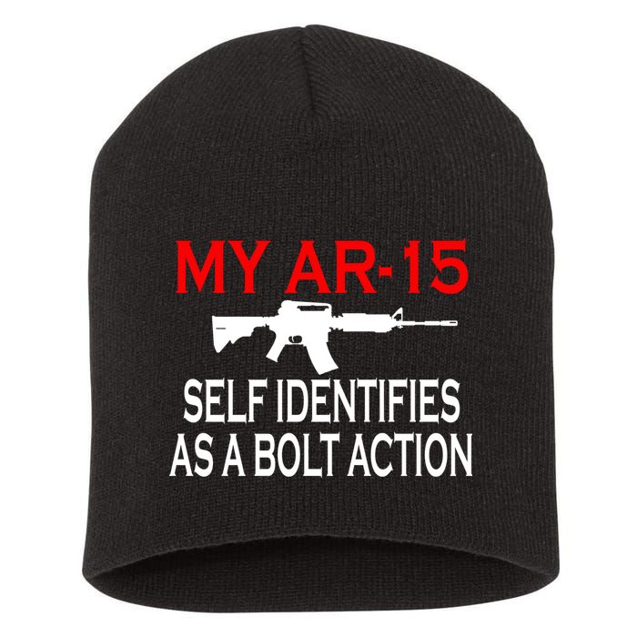 My AR-15 Self Identifies As A Bolt Action Short Acrylic Beanie