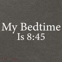 My Bedtime Is 8:45 Cotton Canvas Backpack
