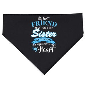 My Best Friend May Not Be Sister By Blood But By Heart USA-Made Doggie Bandana