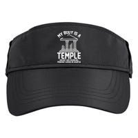 My Body Is A Temple Ancient Crumbling Probably Cursed Haunted Adult Drive Performance Visor