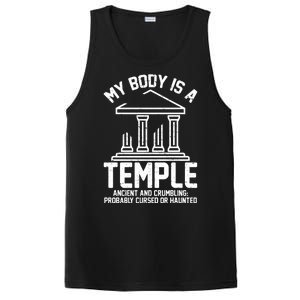 My Body Is A Temple Ancient Crumbling Probably Cursed Haunted PosiCharge Competitor Tank