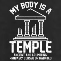 My Body Is A Temple Ancient Crumbling Probably Cursed Haunted Trucker Hat