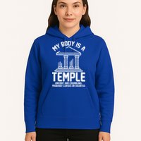 My Body Is A Temple Ancient Crumbling Probably Cursed Haunted Hoodie