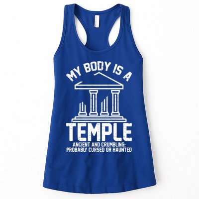 My Body Is A Temple Ancient Crumbling Probably Cursed Haunted Womens Tank Top