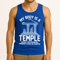 My Body Is A Temple Ancient Crumbling Probably Cursed Haunted Tank Top