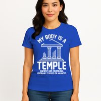 My Body Is A Temple Ancient Crumbling Probably Cursed Haunted Womens T-Shirt