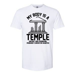 My Body Is A Temple Ancient Crumbling Probably Cursed Haunted Softstyle CVC T-Shirt