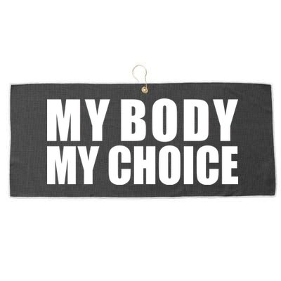 My Body My Choice Anti Donald Trump Large Microfiber Waffle Golf Towel