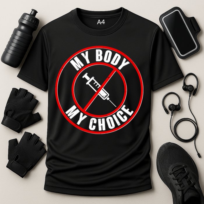 My Body My Choice Anti Vaccine Cooling Performance Crew T-Shirt