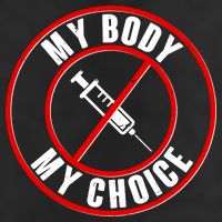 My Body My Choice Anti Vaccine Adult Drive Performance Visor
