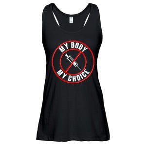 My Body My Choice Anti Vaccine Ladies Essential Flowy Tank