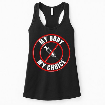 My Body My Choice Anti Vaccine Womens Tank Top