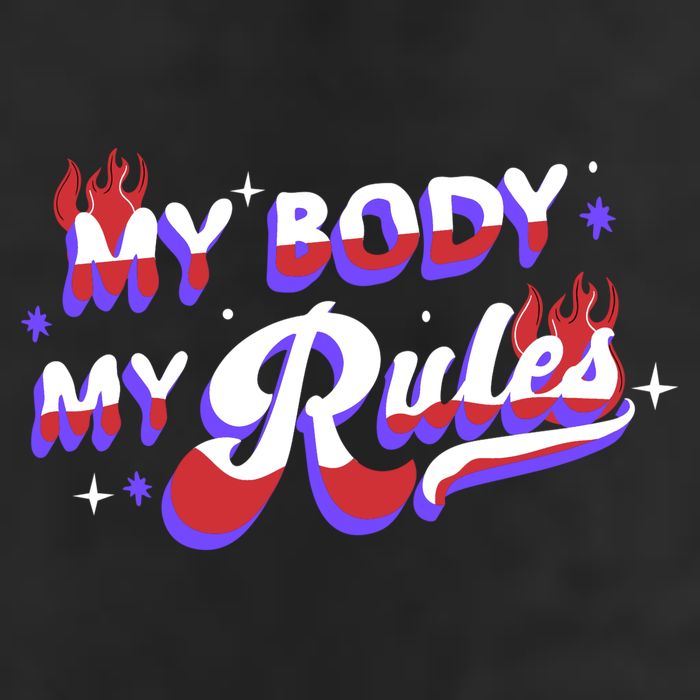 My Body My Rules 7 Panel Mesh Trucker Snapback Hat