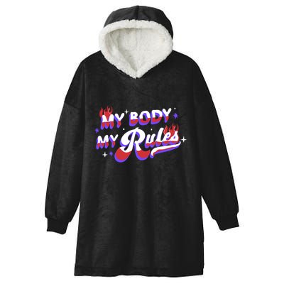 My Body My Rules Hooded Wearable Blanket