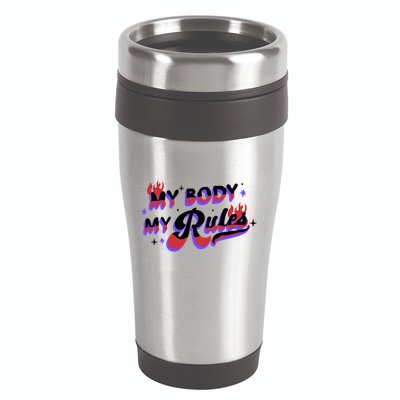 My Body My Rules 16oz Travel Tumbler