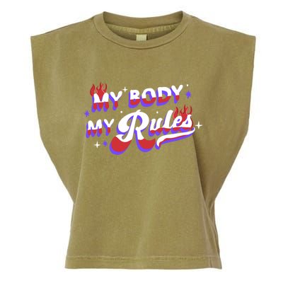 My Body My Rules Garment-Dyed Women's Muscle Tee