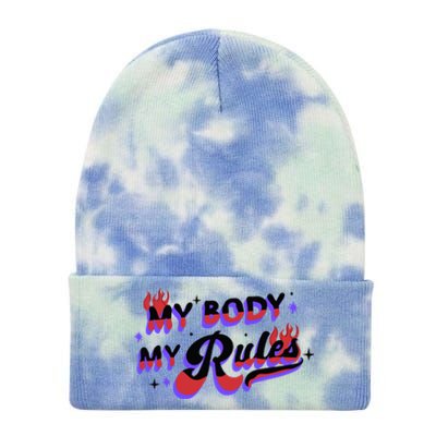 My Body My Rules Tie Dye 12in Knit Beanie