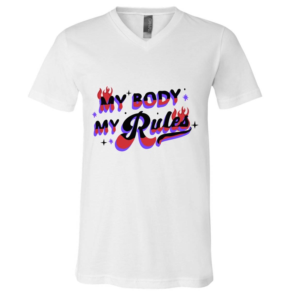 My Body My Rules V-Neck T-Shirt