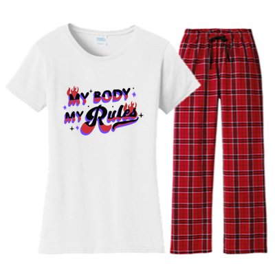 My Body My Rules Women's Flannel Pajama Set