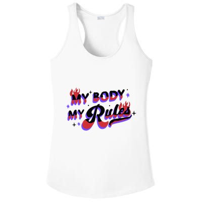 My Body My Rules Ladies PosiCharge Competitor Racerback Tank