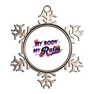 My Body My Rules Metallic Star Ornament