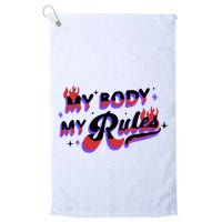 My Body My Rules Golf Towel