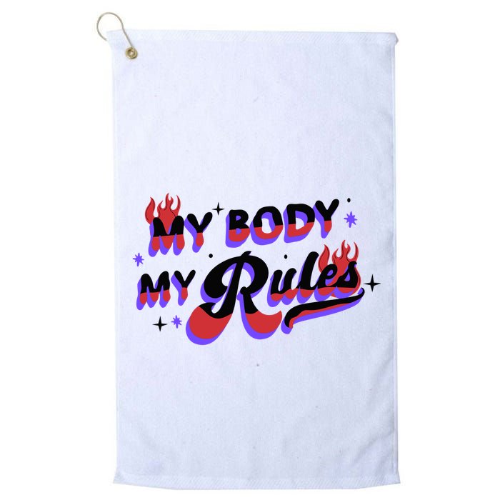 My Body My Rules Golf Towel