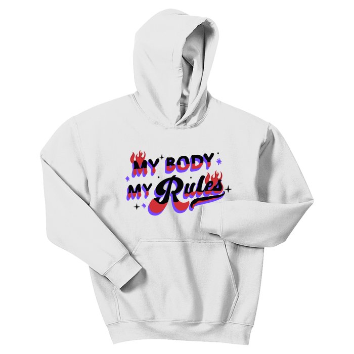 My Body My Rules Kids Hoodie