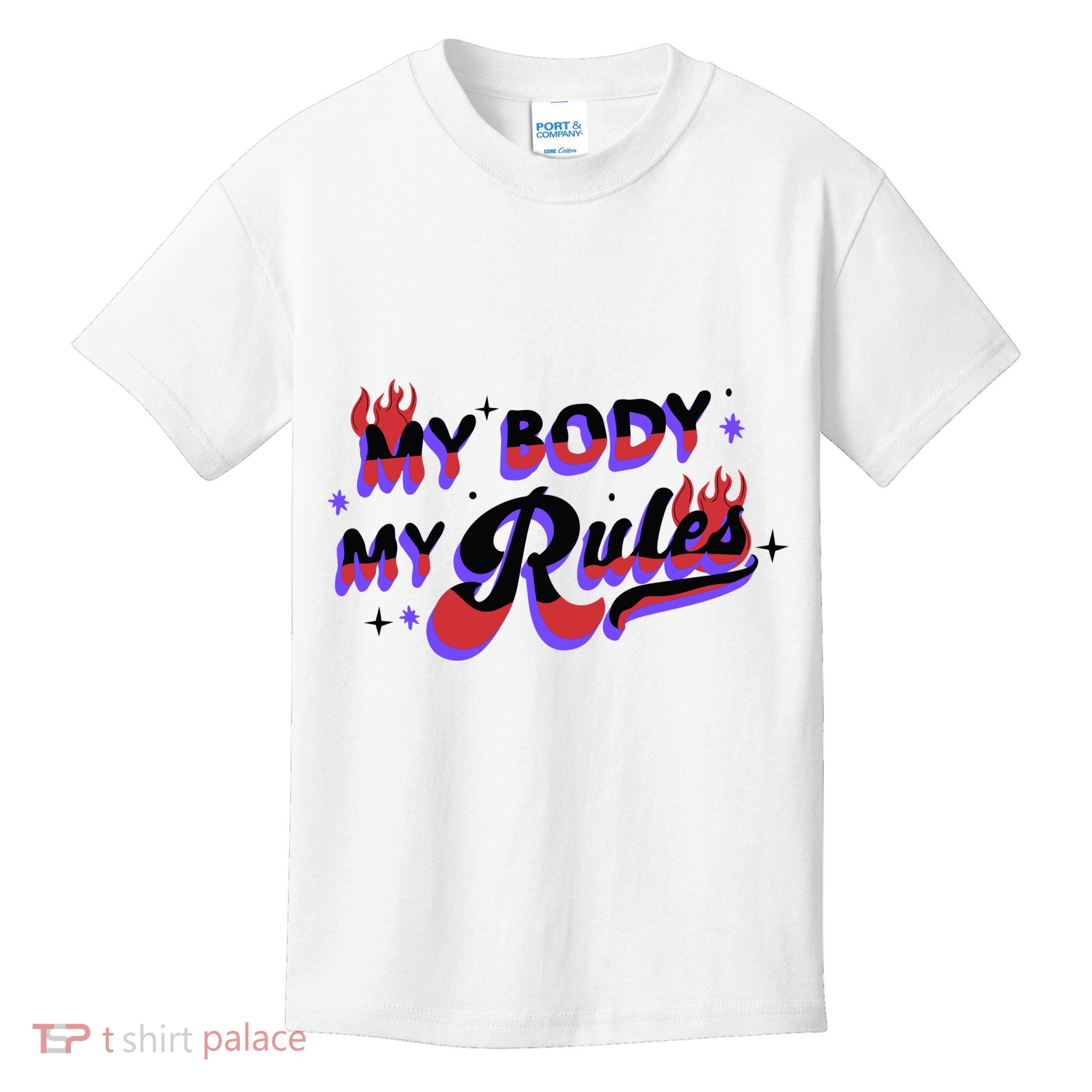 My Body My Rules Kids T-Shirt