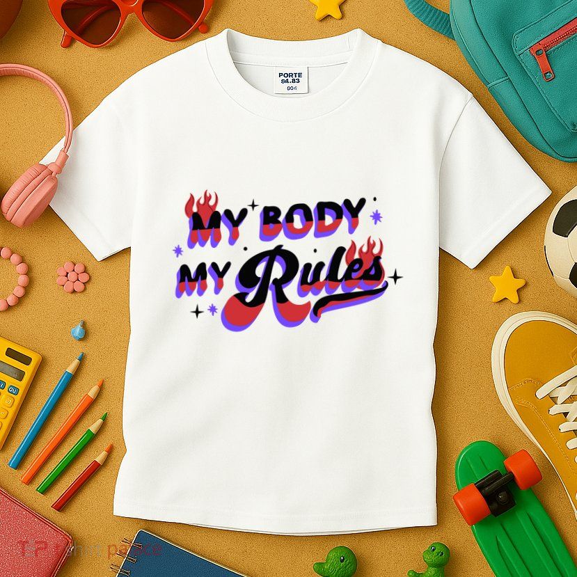 My Body My Rules Kids T-Shirt