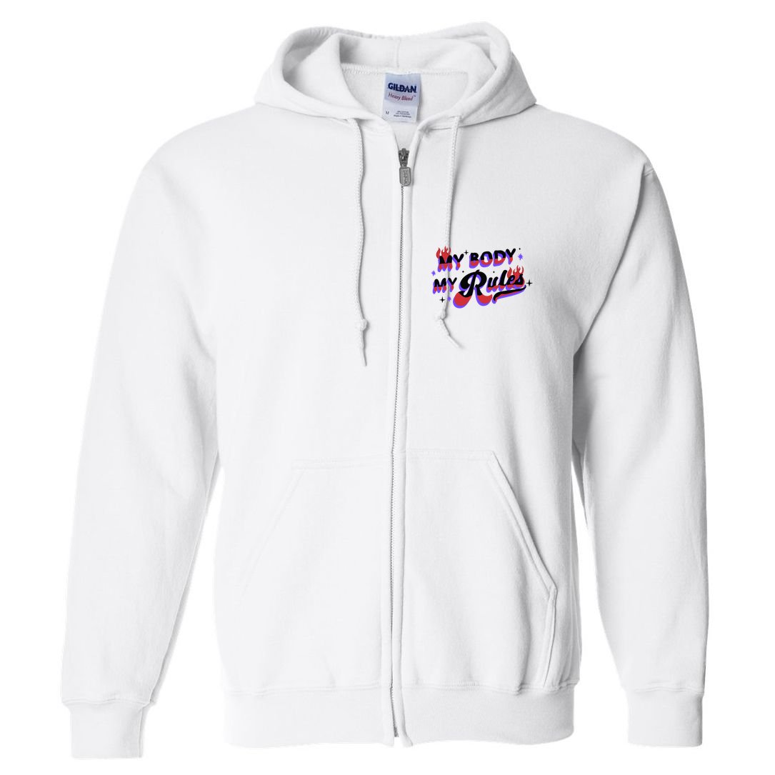 My Body My Rules Full Zip Hoodie