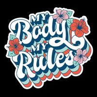 My Body My Rules Floral Sustainable Bucket Hat